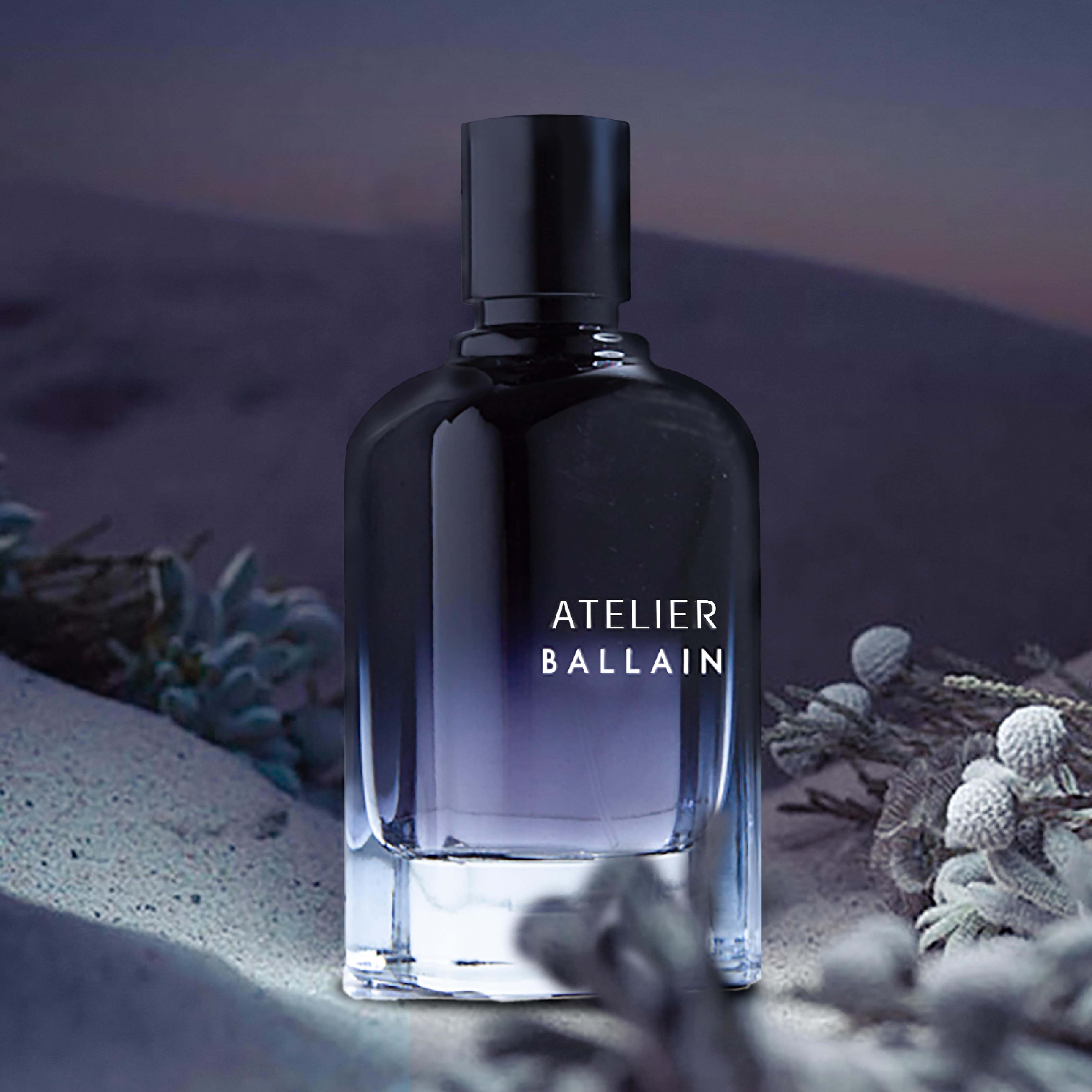 Woman confidently wearing bespoke citrus-amber signature scent, Luxury unboxing experience of limited-edition fragrance.